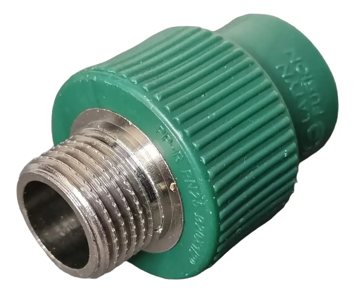 Cupla con inserto metálico macho