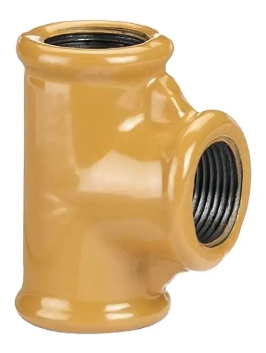 Tee con recubrimiento epoxi para gas
